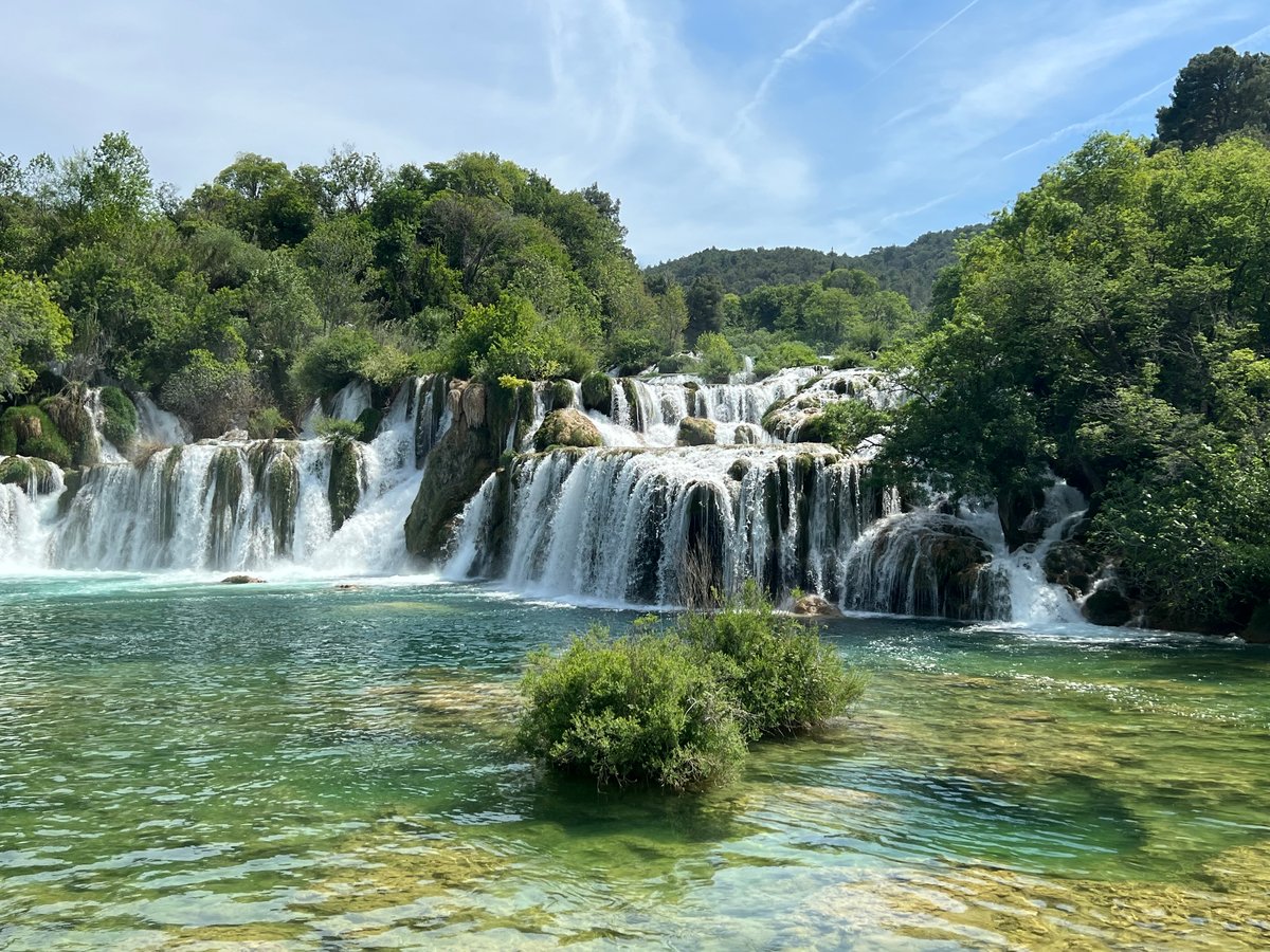 Skradinski Buk Waterfalls inside Krka National Park in Croatia